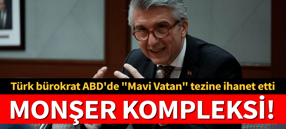 Türk bürokrattan ABD'de "Mavi Vatan" tezine ihanet