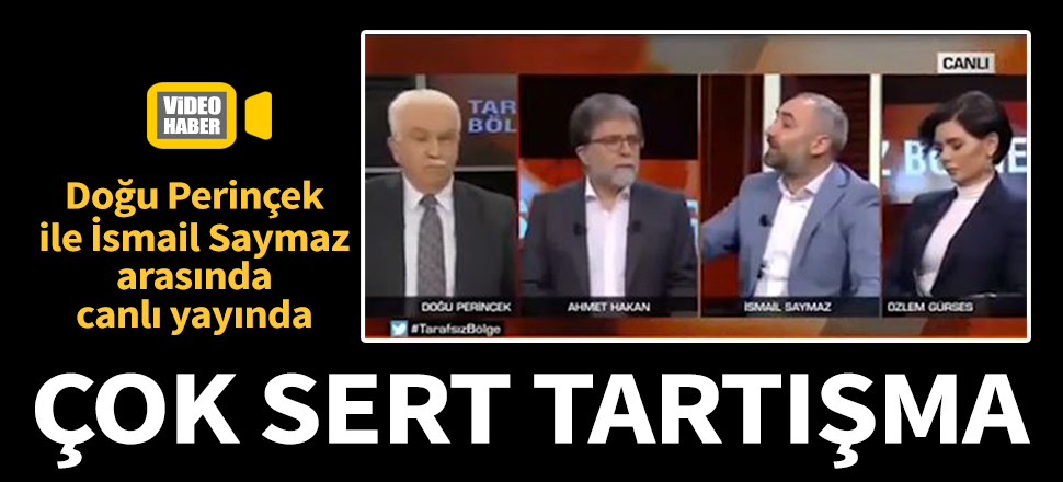 Doğu Perinçek ile İsmail Saymaz arasında canlı yayında sert tartışma