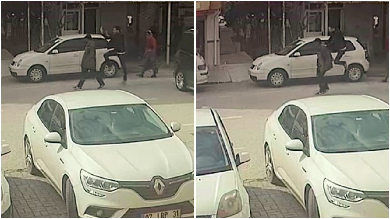 Klima çalan hurdacıya uçan tekmeli müdahale