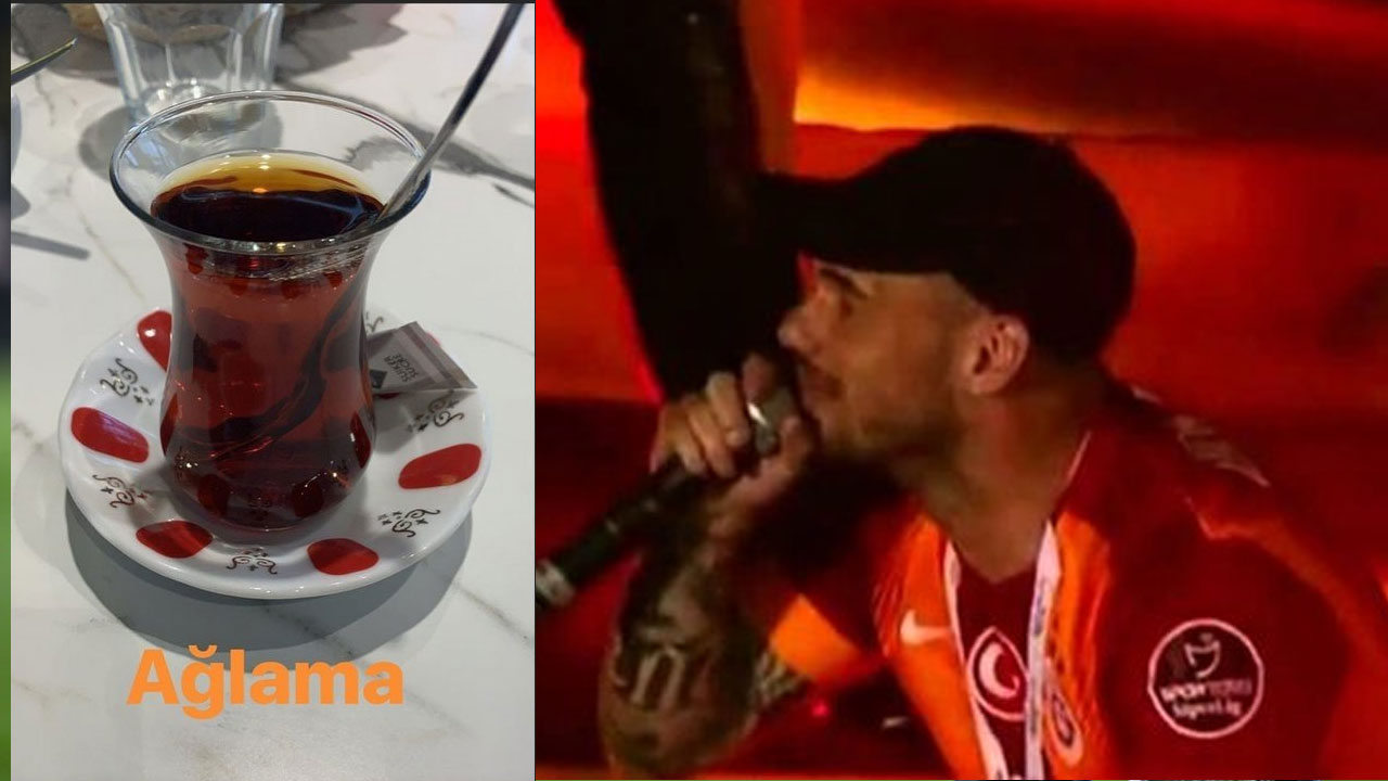 Sneijder paylaştı: Ağlama...