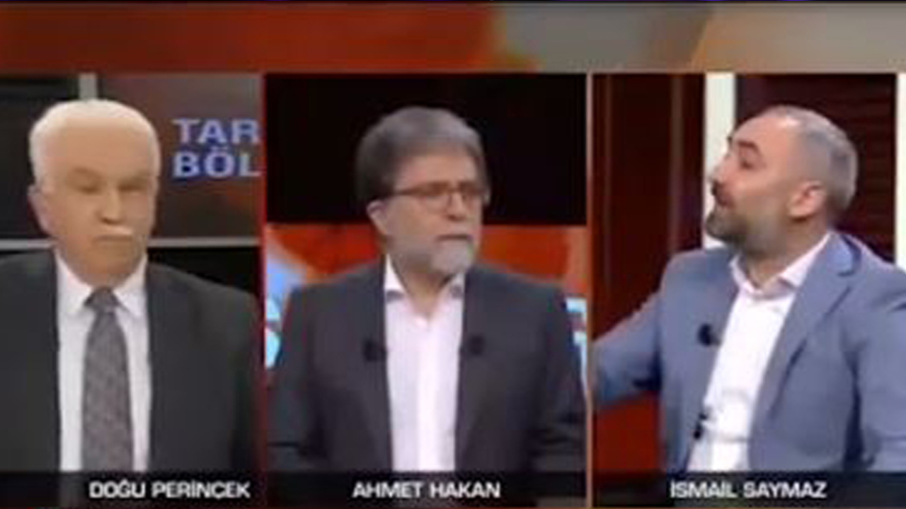 Doğu Perinçek ile İsmail Saymaz arasında canlı yayında sert tartışma