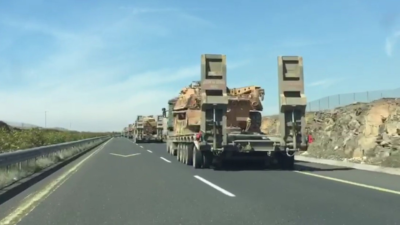 İdlib sınırına çok sayıda tank sevkıyatı yapıldı