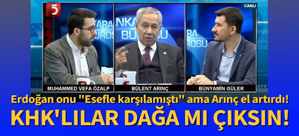 Arınç: KHK'lılar dağa mı çıksın!