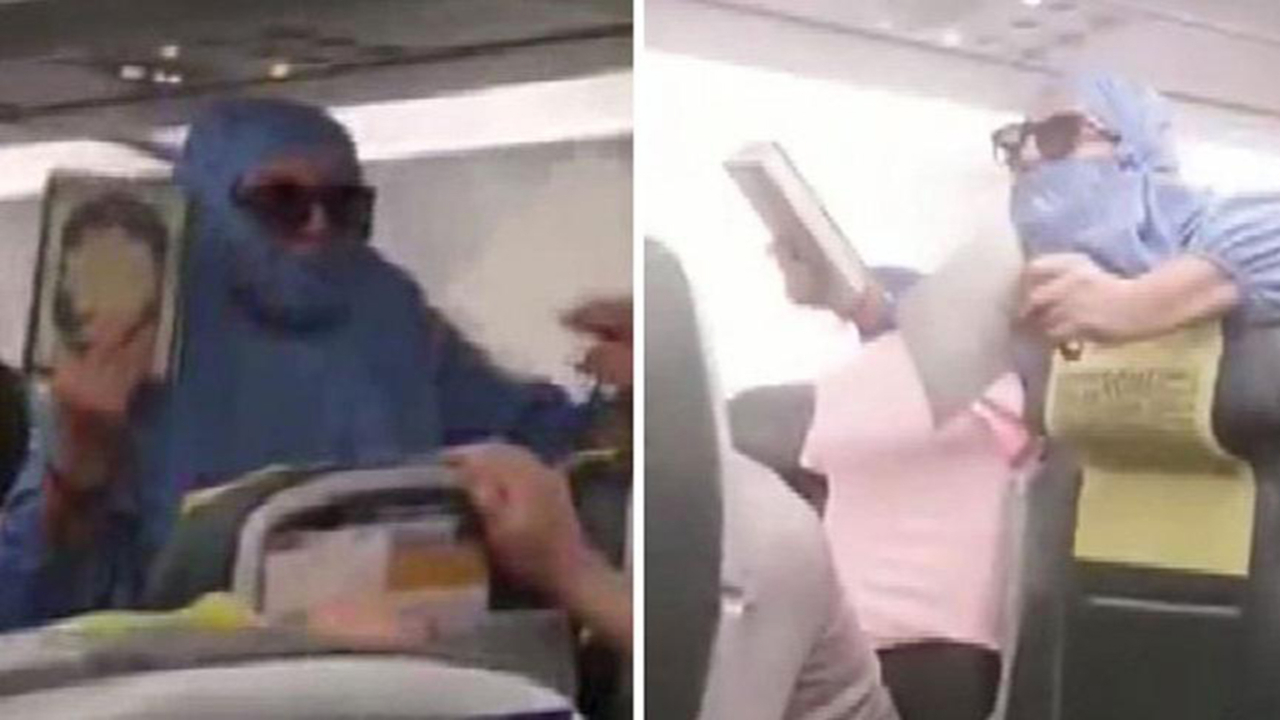 Ben FETÖ'cüyüm diyerek uçakta olay çıkaran kadına tahliye