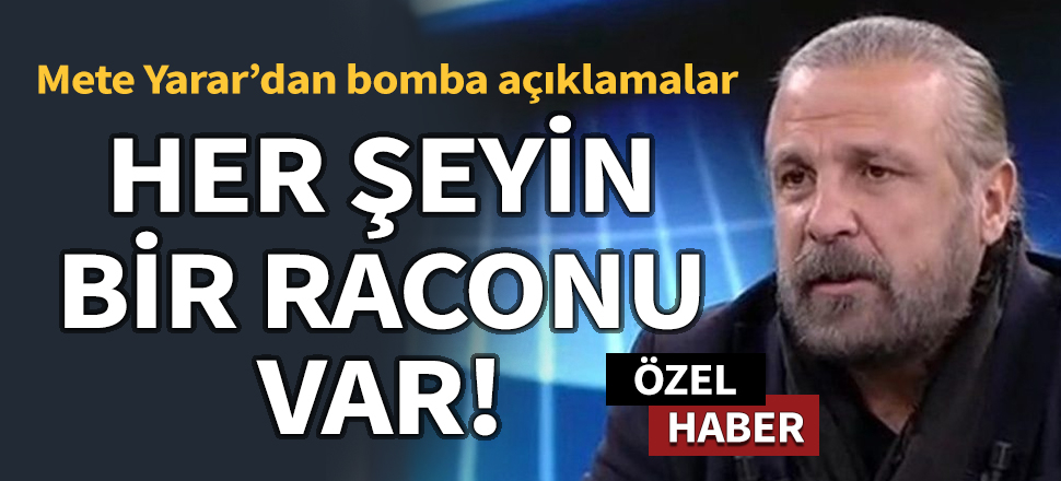 Mete Yarar: Anlaşmayı iptal etmenin bile bir raconu vardır