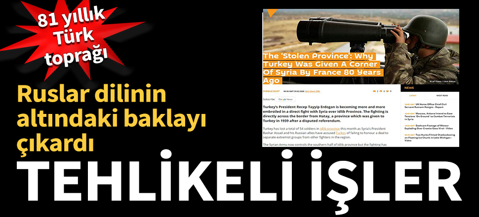 Ruslar dilinin altındaki baklayı çıkardı