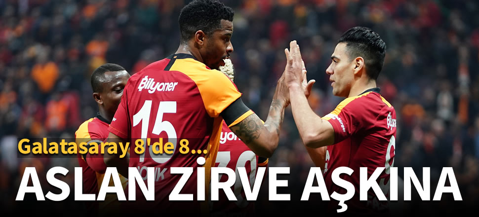 Galatasaray zirve aşkına: 3-0