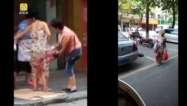 Sokak ortasında doğurdu, bebeği alıp yoluna devam etti...