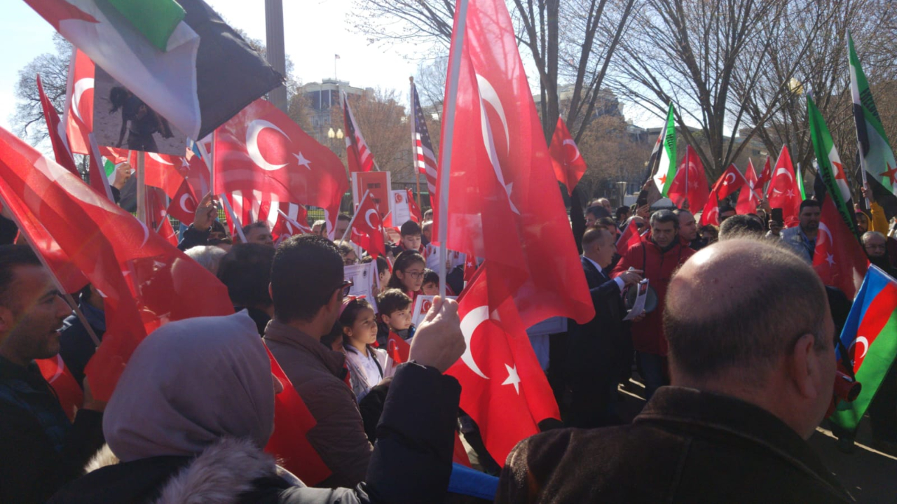 ABD'de Mehmetçiğe destek eylemi...