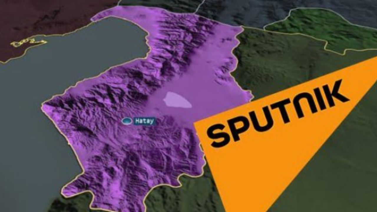 Hatay'a 'çalınan bölge' diyen Sputnik'e protesto