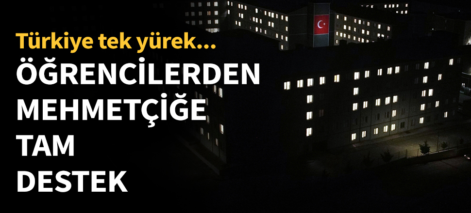 Öğrencilerinden Mehmetçiğe tam destek!