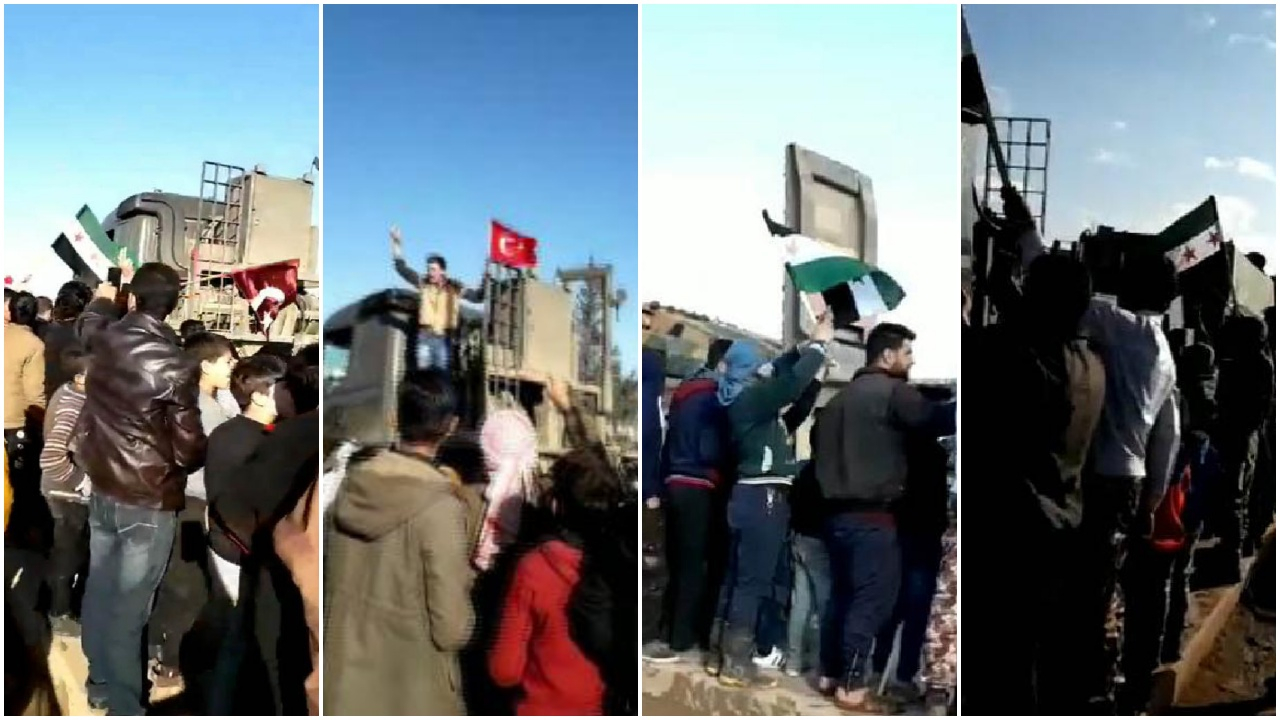Suriye halkından Mehmetçik'e sevgi gösterisi