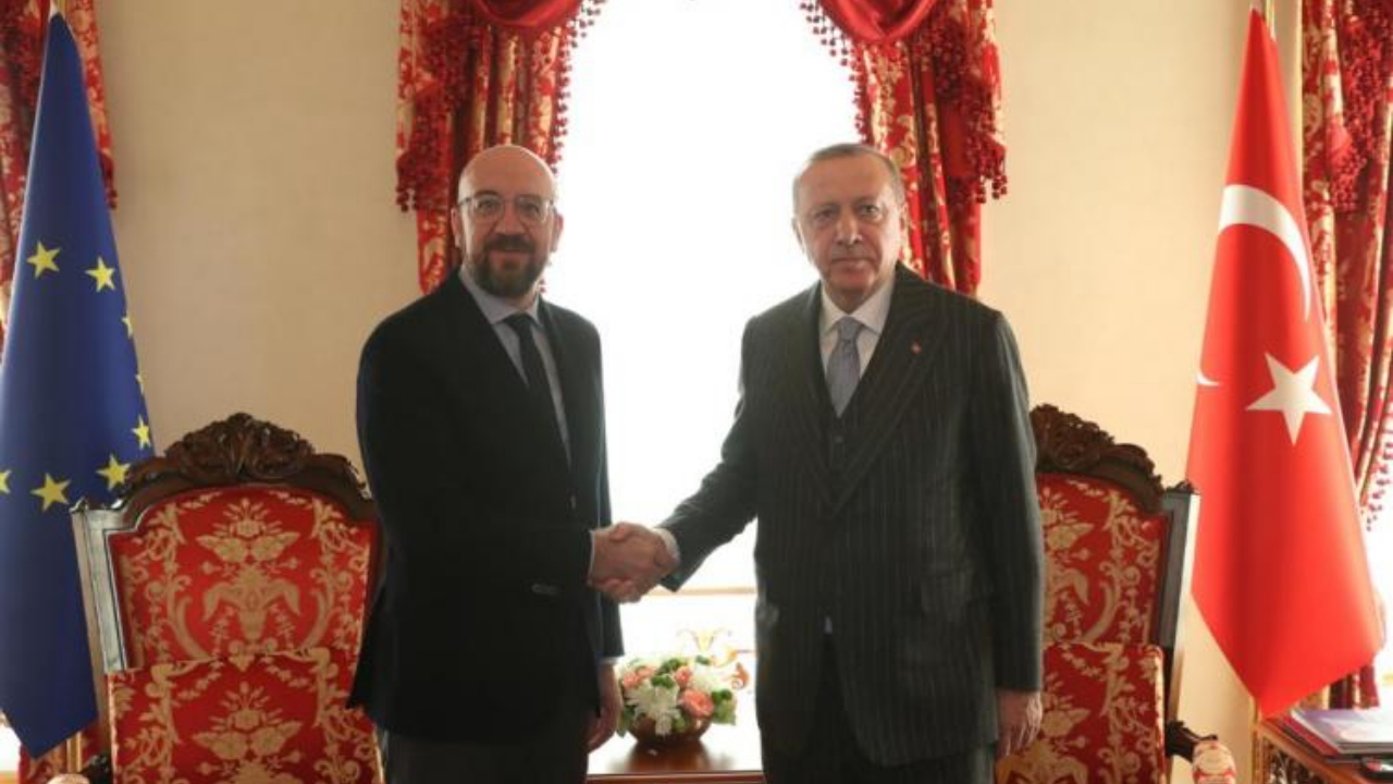Cumhurbaşkanı Erdoğan, AB Konseyi Başkanı'nı kabul etti