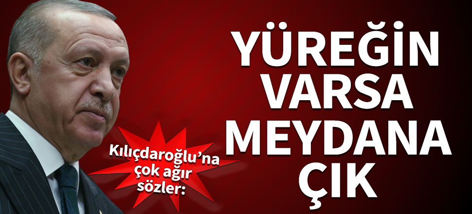 Cumhurbaşkanı Erdoğan'dan Kılıçdaroğlu'na ağır sözler: Yüreğin varsa meydana çık