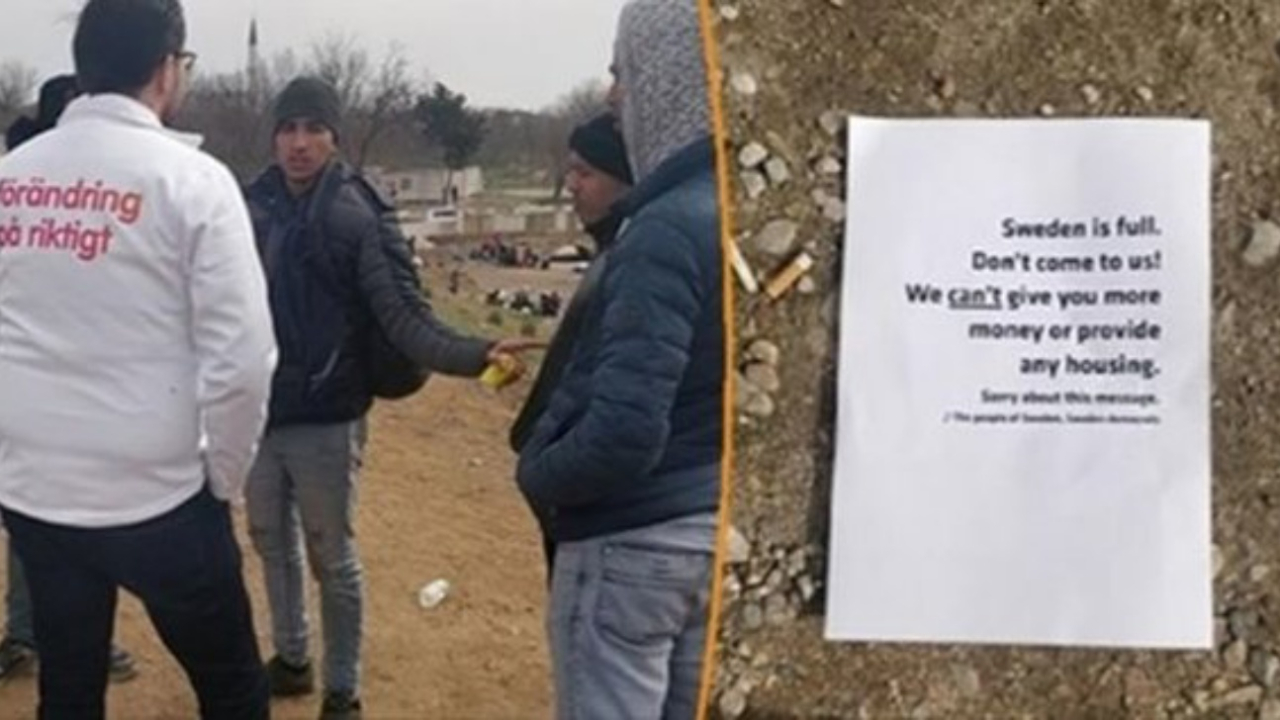 Edirne'de 'İsveç dolu' broşürü dağıttı, sınır dışı edildi!