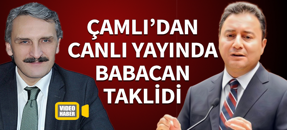 Ahmet Hamdi Çamlı'dan Babacan taklidi