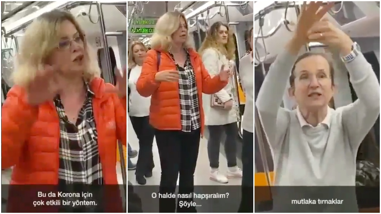 Metroda koronadan nasıl korunulacağını anlattılar