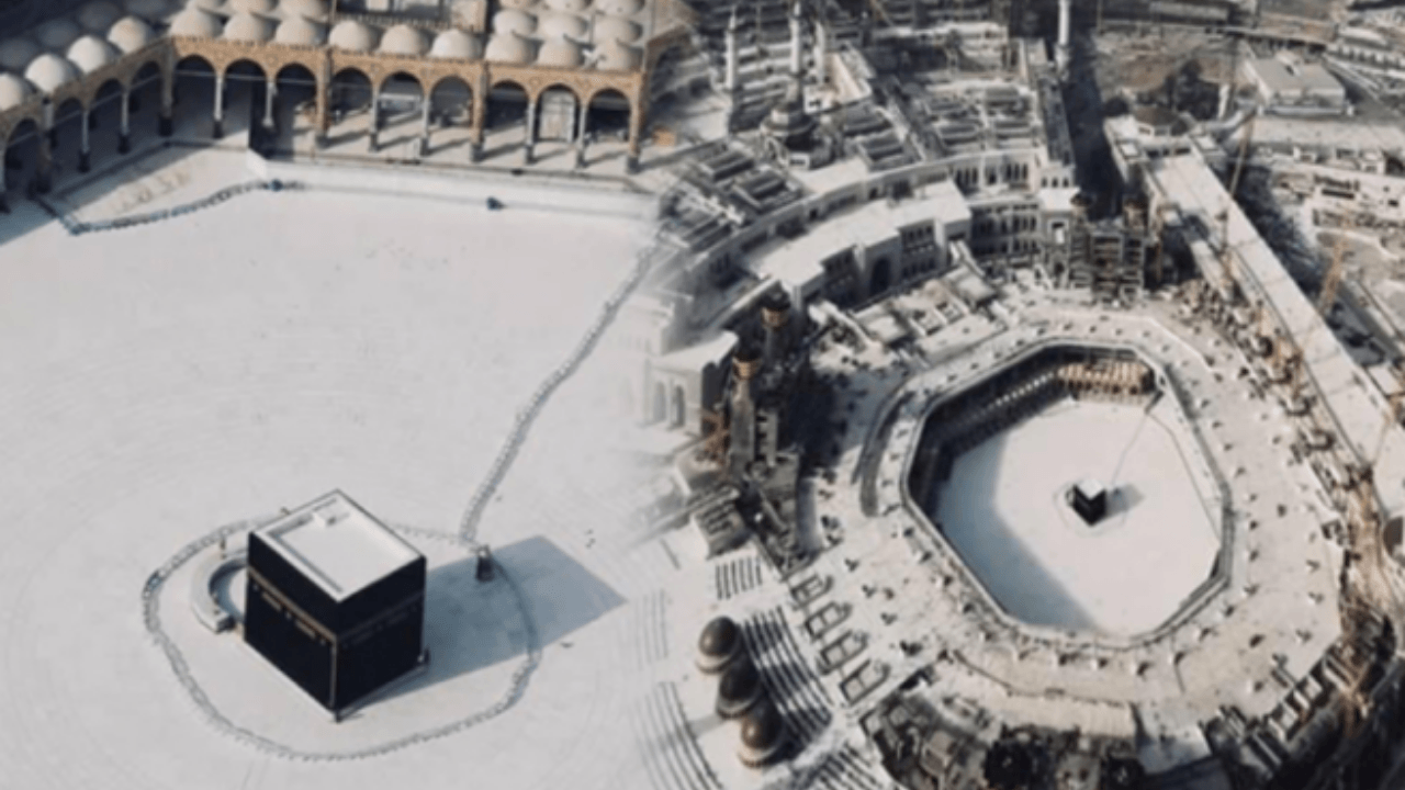 İlk kez boş kalan Kabe'den yeni görüntüler