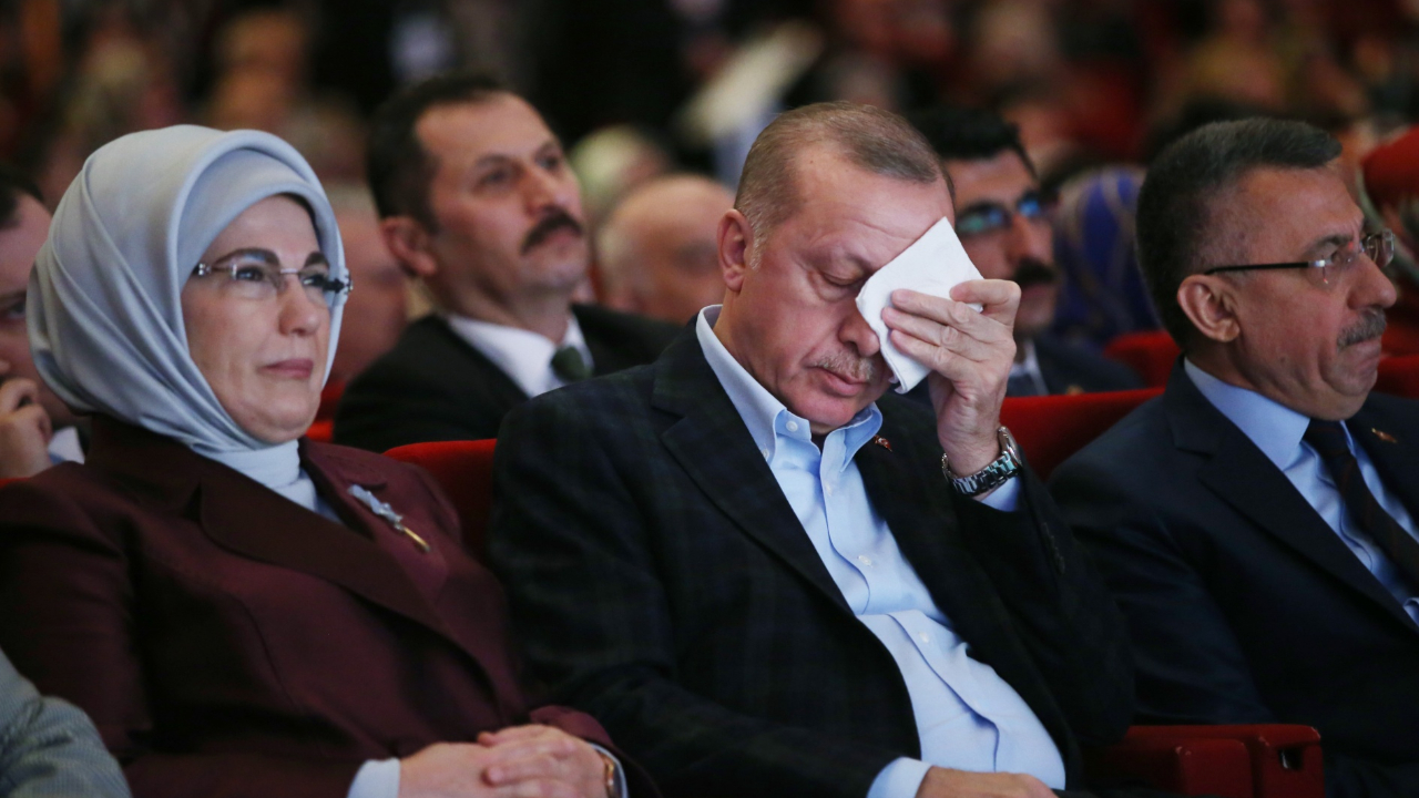 Erdoğan gözyaşlarını tutamadı