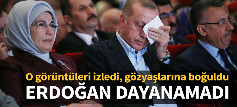 Cumhurbaşkanı Erdoğan gözyaşlarına boğuldu