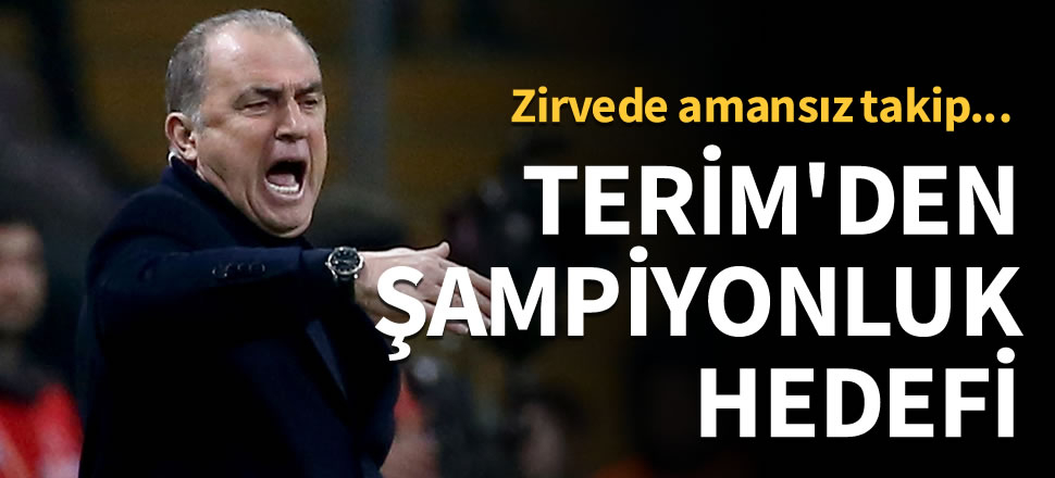 İşte Terim'in şampiyonluk planı...