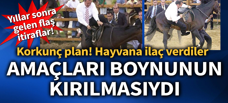 Gizli tanık: Erdoğan’ın attan düştüğü gün o hayvana ilaç verdiler