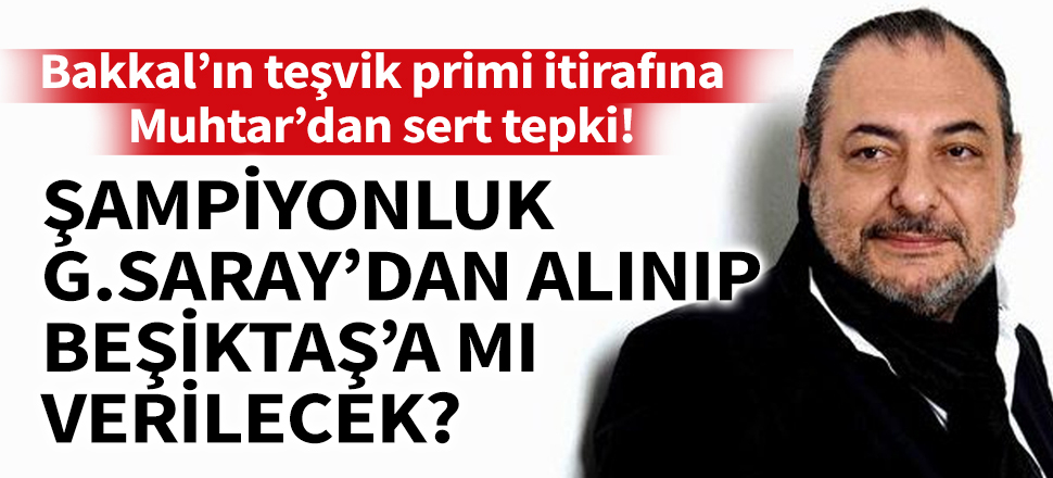 Mesut Bakkal'ın 'teşvik primi' itirafına Reha Muhtar'dan tepki