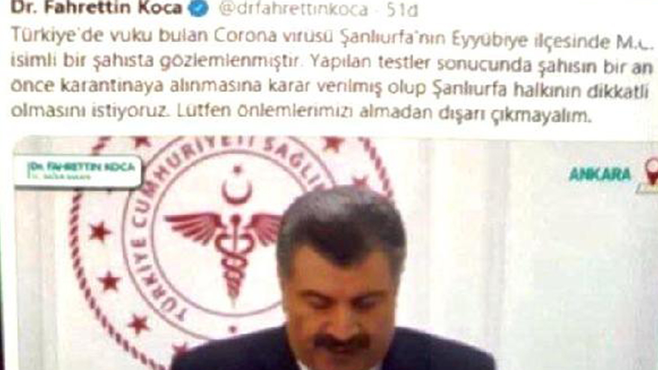 Şanlıurfa'daki 'koronavirüs' paylaşımına valilikten açıklama