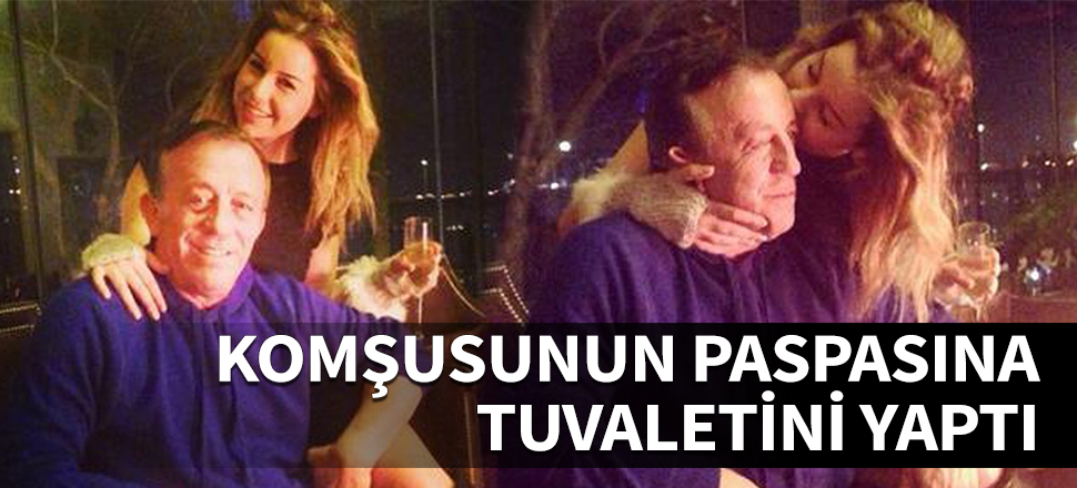 Komşusunun paspasına tuvaletini yaptı