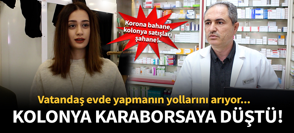 Vatandaş evde yapmanın yollarını arıyor... Kolonya karaborsaya düştü!