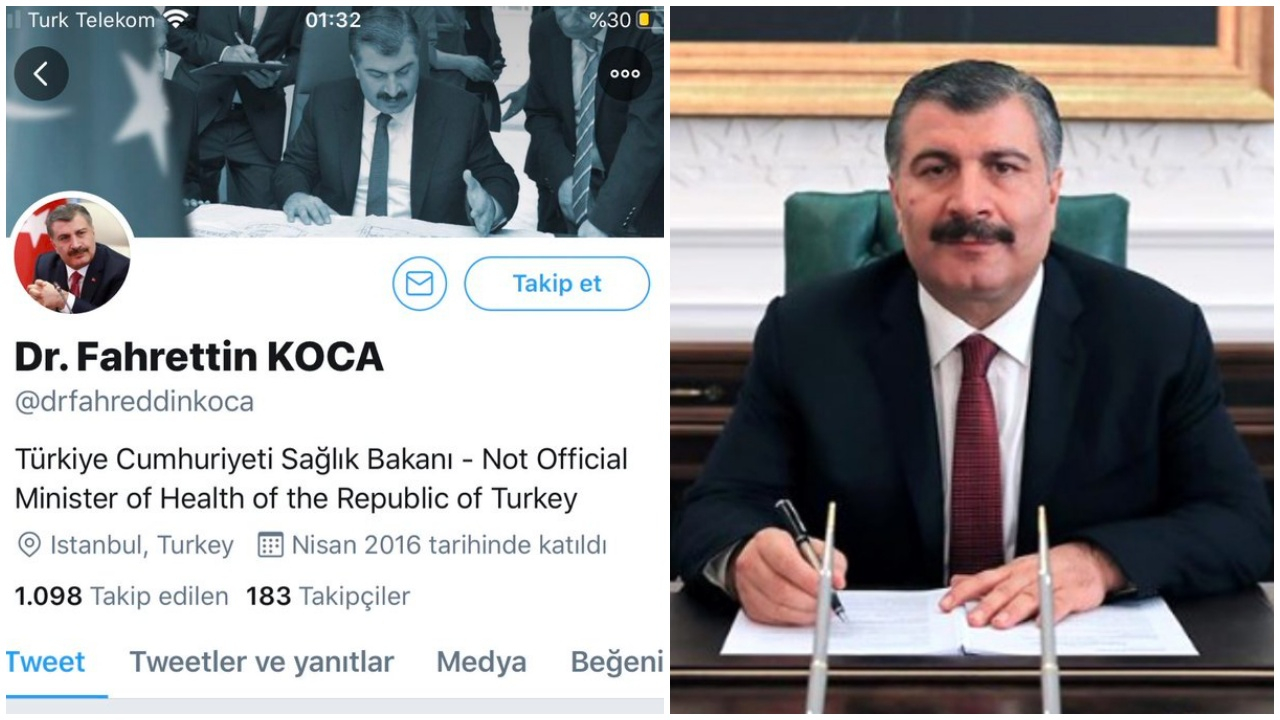 Karanlık hesap! Kanmayın Bakan Koca'ya ait değil