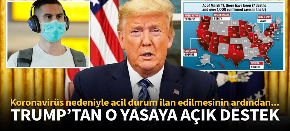 Trump'tan ücretsiz koronavirüs testine açık destek