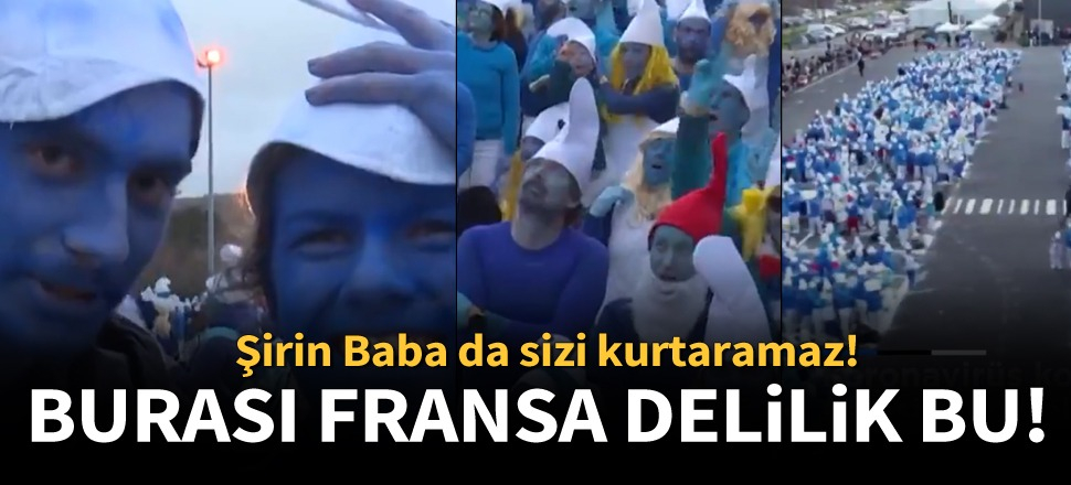 Koronavirüse aldırmayıp, Şirinler festivaline katıldılar