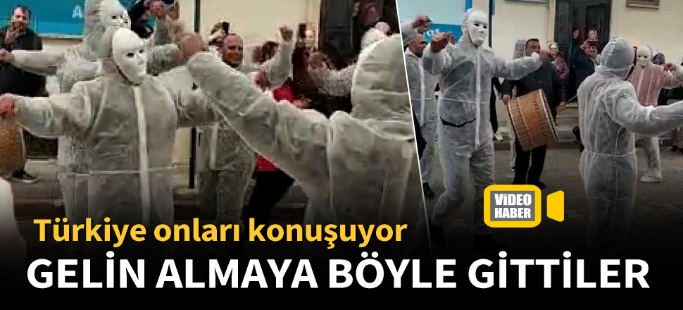 Koronavirüsü de düşünüp gelin almaya böyle gittiler!