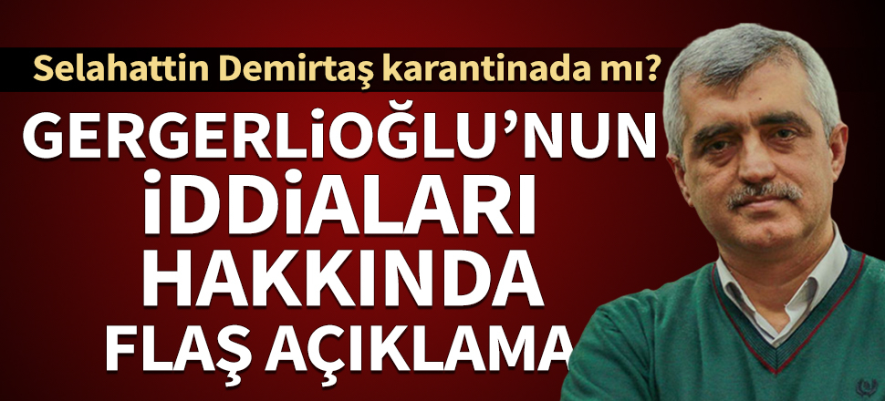 Ömer Faruk Gergerlioğlu iddialarına yalanlama