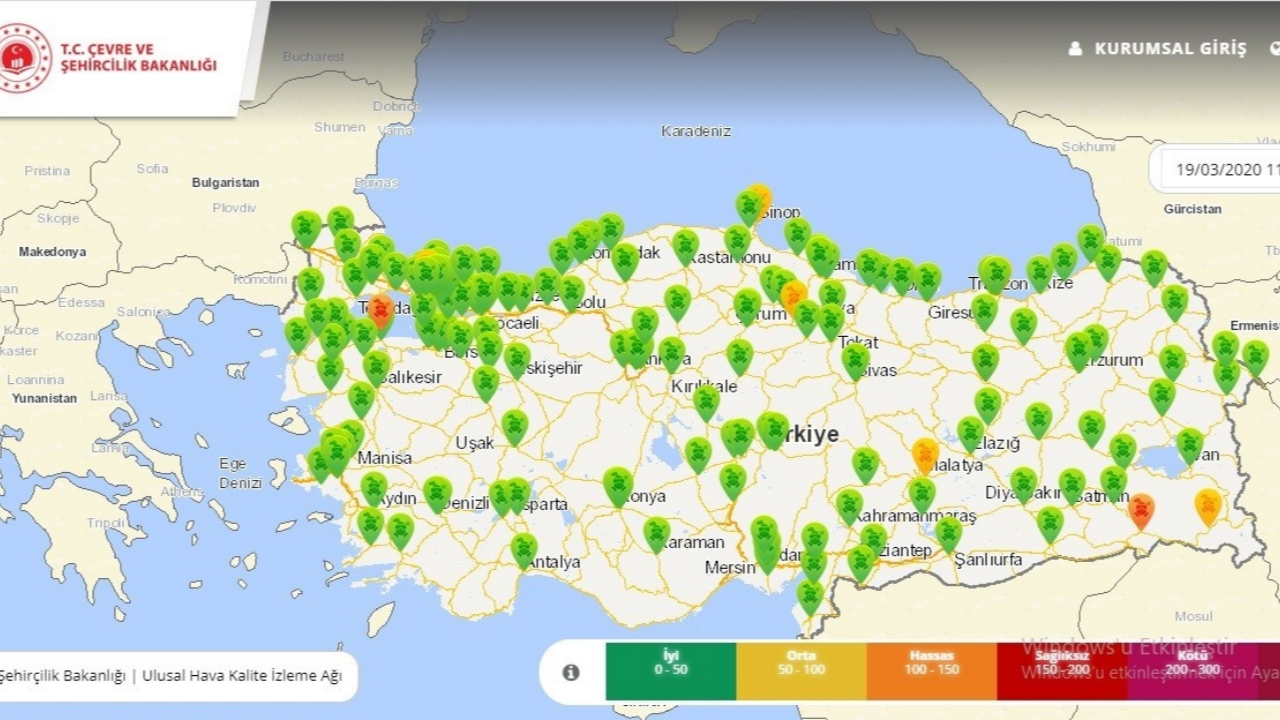 Türkiye evde kaldı, havalar değişti