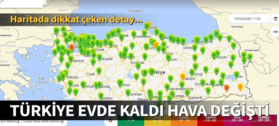 Türkiye evde kaldı, havalar değişti