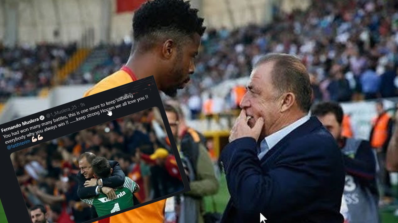 G.Saraylı futbolculardan Terim'e geçmiş olsun mesajı