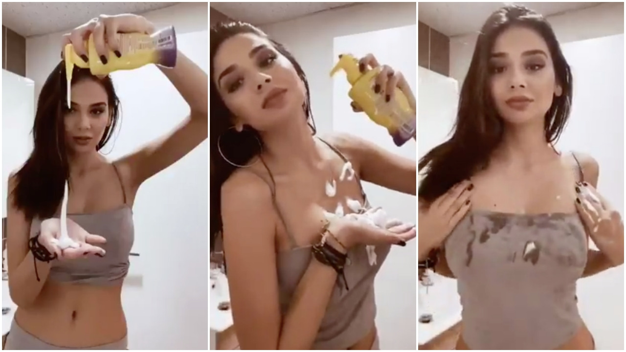 Merve Taşkın bu kez koronavirüsü reklam malzemesi yaptı