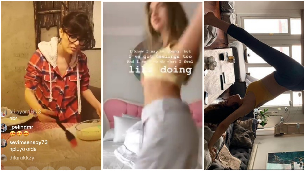Karantina günlüğü! Kimi kek yaptı, kim dans etti