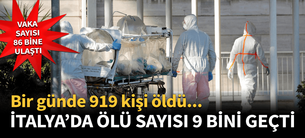 İtalya'da ölü sayısı 9 bini geçti...