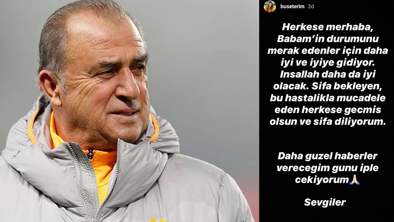 Az önce paylaştı! Fatih Terim'in son durumu...