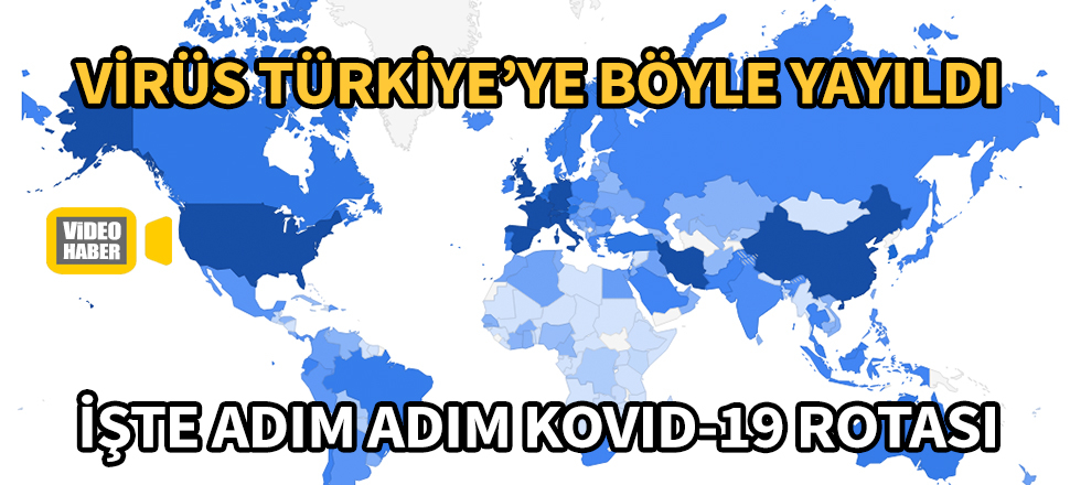 Koronavirüs Türkiye'ye böyle yayıldı