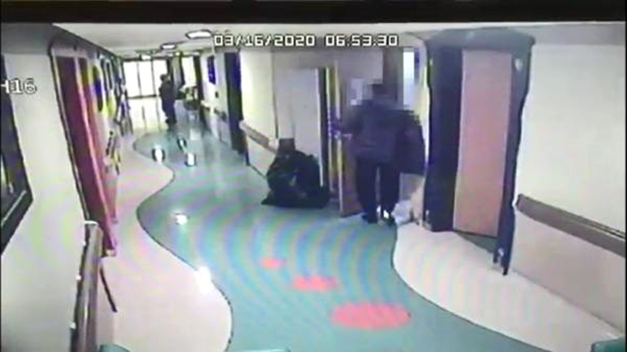 Avcılar'da hastaneden röntgen cihazı çalan şüpheli kamerada
