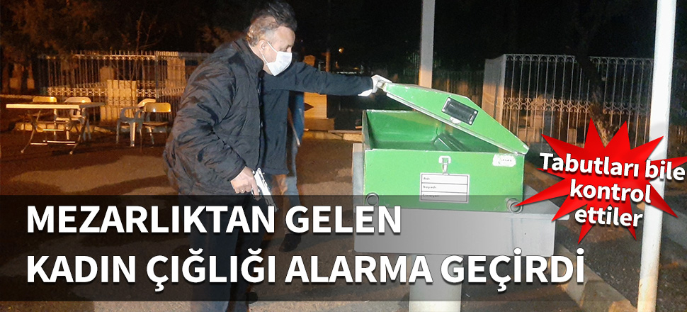 Mezarlıktan gelen kadın çığlığı kenti alarma geçirdi!