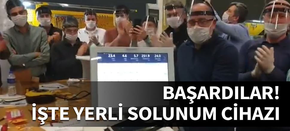 Ve başardılar... İşte yerli solunum cihazı...