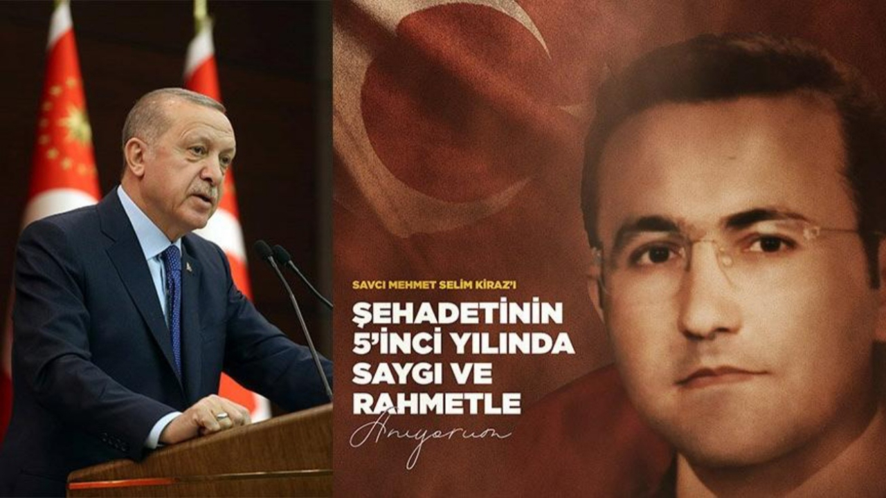 Cumhurbaşkanı Erdoğan, Mehmet Selim Kiraz'ı unutmadı