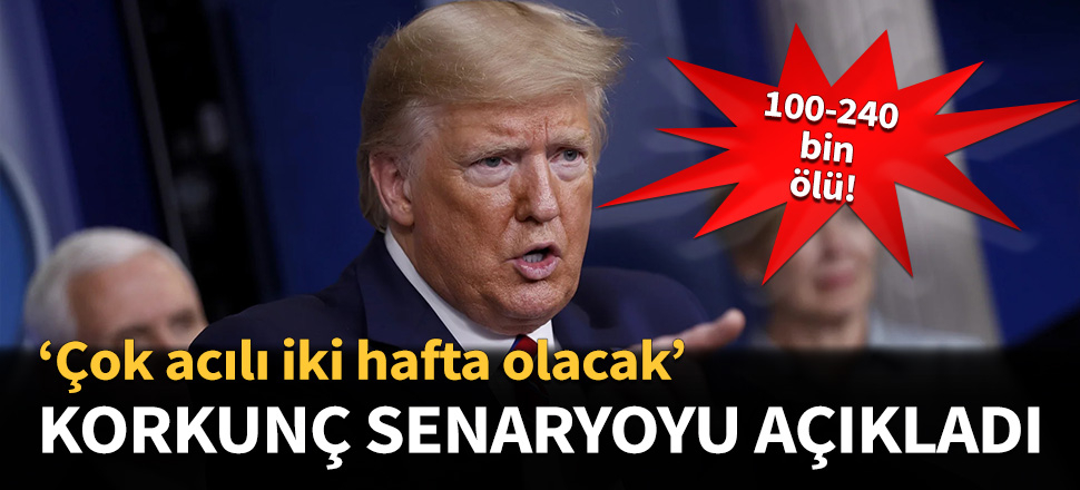 Trump: 100 bin ile 240 bin arasında ölüm olacak!