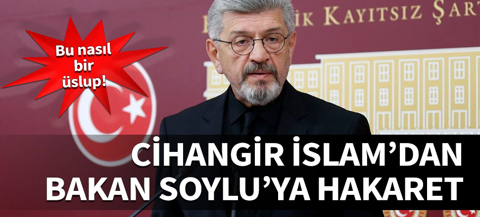 Cihangir İslam'dan Bakan Soylu'ya hakaret...