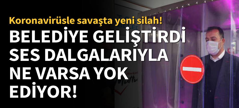 Belediye personeli için dezenfeksiyon kabinleri geliştirdi